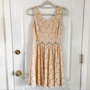 Altar’d State Lined Floral Lace Sleeveless Dress M